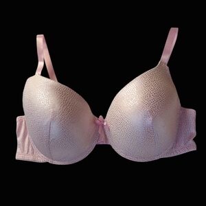 Just Be Underwire Sheen Bra Plus 40D Pink Silver
